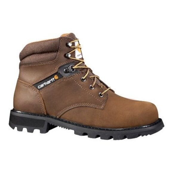 Carhartt Men's Traditional 6'' Steel Toe Work Boots Brown CMW6274 FW6274 - Picture 1 of 6